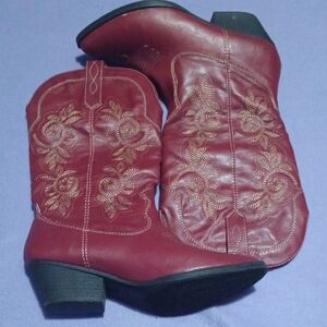 Women's Red Heeled Boots